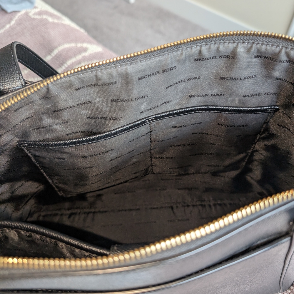 Michael Kors Maddie Black Tote Bag - Picture 5 of 11